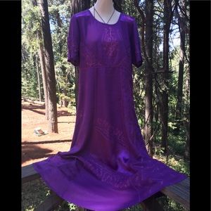 The Paragon maxi bohemian hippy lilac , free shipping , full sleeve maxi dress